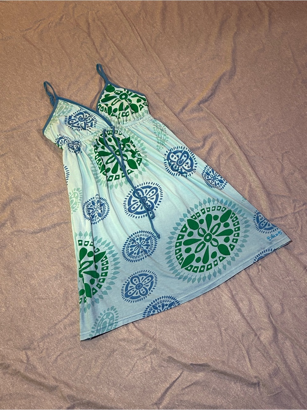 Billabong Y2K Mandala Boho Geometric Sun Dress Size M - Picture 11 of 14